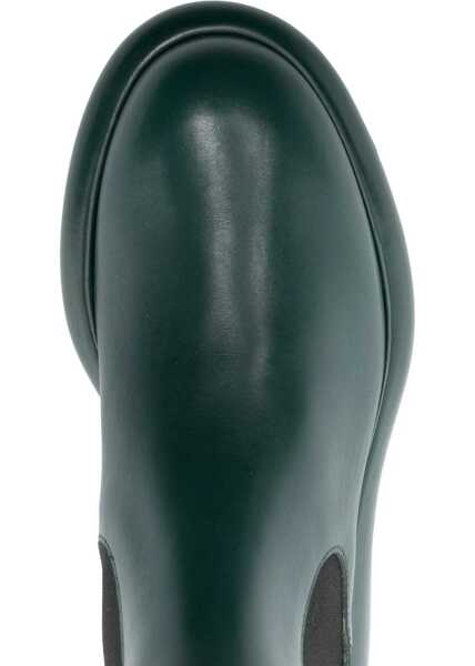 Botine Jil Sander Leather Chelsea Booties With Chunky Sole Green Femei (BM 16725792) 4