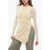 Jil Sander Wool Long Sweater With Asymmetric Hem White