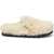 Jil Sander Buckled Curly Shearling Mules Beige