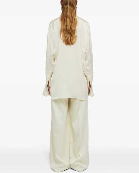Camasi casual Jil Sander Viscose French Collar Shirt White Femei (BM 16726092) 3