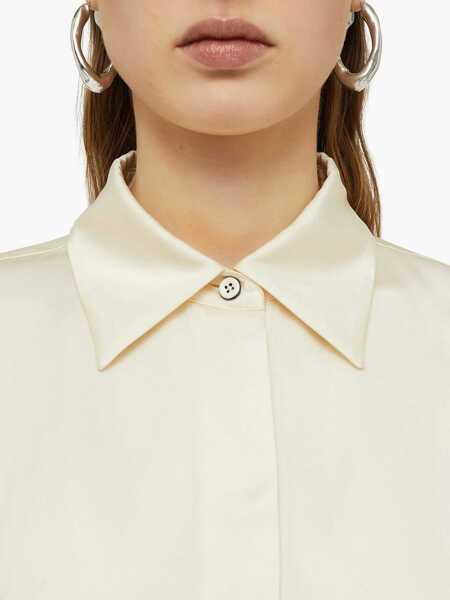 Camasi casual Jil Sander Viscose French Collar Shirt White Femei (BM 16726092) 5