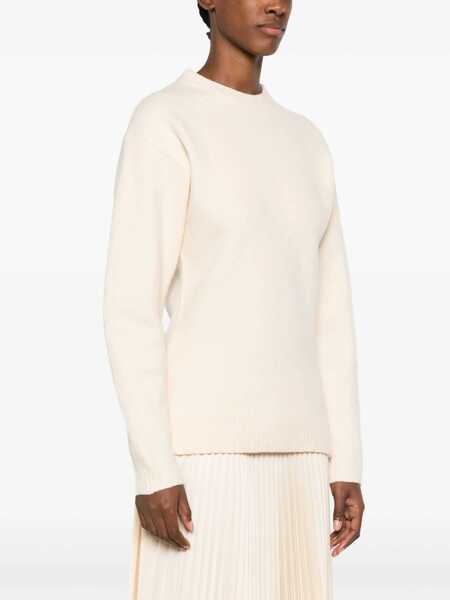 Pulovere Jil Sander Wool Crewneck Sweater White Femei (BM 16726098) 3