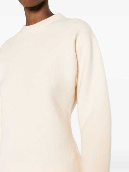 Pulovere Jil Sander Wool Crewneck Sweater White Femei (BM 16726098) 5