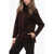 Jil Sander Boucl&eacute; Wool Sweater With Boat Neck Brown