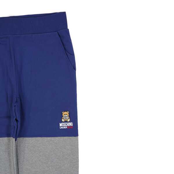 Pantaloni de trening Moschino Moschino Underwear Cotton Logo Sweatpants Blue Femei (BM 16726185) 3