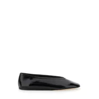 Balerini Una' Black Ballet Shoes With Pointed Toe In Patent Leather Woman Femei