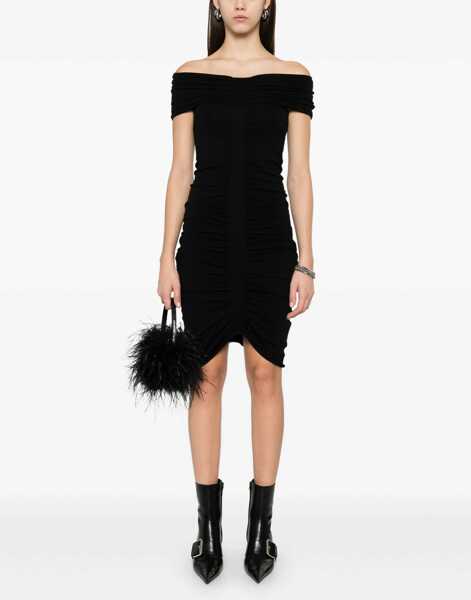 Rochii casual Alexander Wang Off Shoulder Dress BLACK Femei (BM 16727778) 2