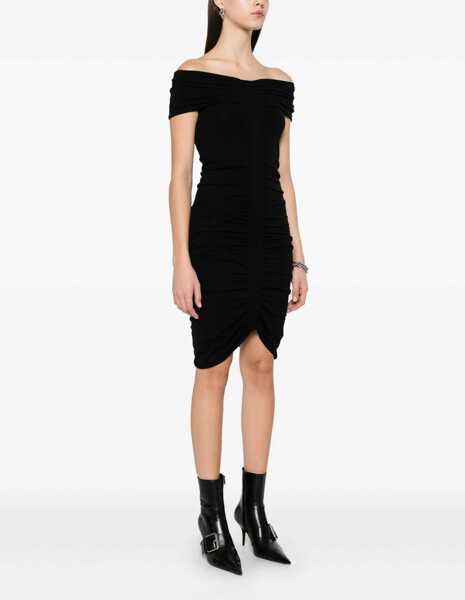 Rochii casual Alexander Wang Off Shoulder Dress BLACK Femei (BM 16727778) 3