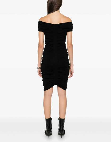 Rochii casual Alexander Wang Off Shoulder Dress BLACK Femei (BM 16727778) 4