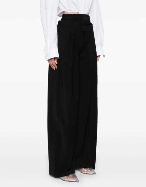 Pantaloni casual Alexander Wang Wide Leg Pants BLACK Femei (BM 16727784) 3