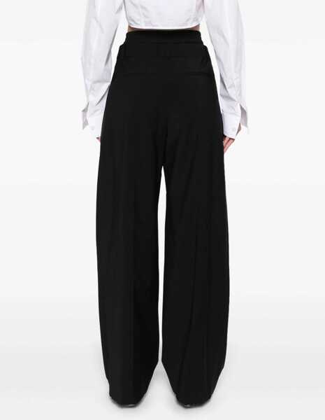 Pantaloni casual Alexander Wang Wide Leg Pants BLACK Femei (BM 16727784) 4