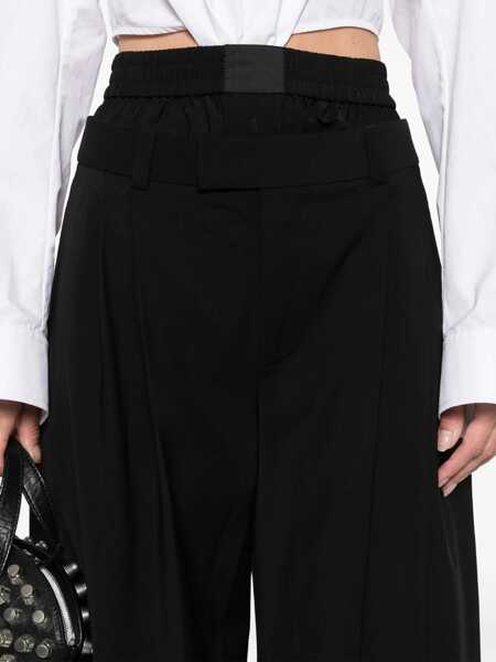 Pantaloni casual Alexander Wang Wide Leg Pants BLACK Femei (BM 16727784) 5