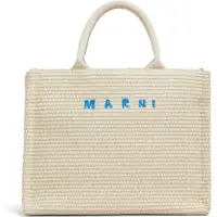 Genti de mana Raffia Effect Fabric Small Tote Bag Femei
