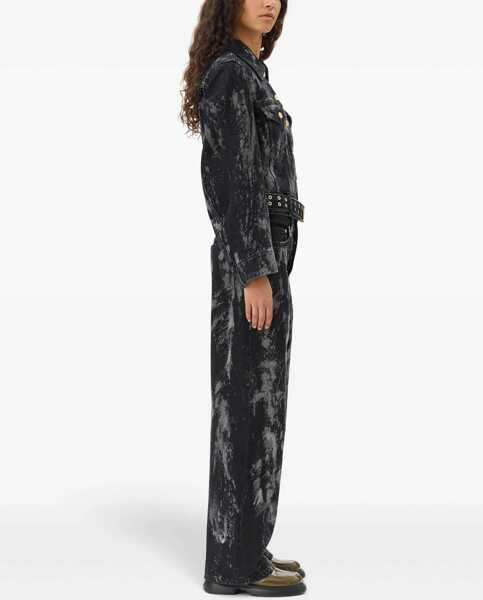 Sacouri office Ganni Heavy Denim Jacket BLACK Femei (BM 16727964) 3