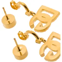 Bijuterii Dama - Cercei Dolce & Gabbana Orecchini Con Logo Dg E Strass GOLD Femei (BM 16727979) - B-mall.ro