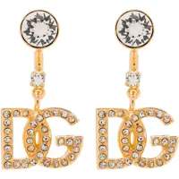 Cercei Orecchini Con Logo Dg E Strass Femei