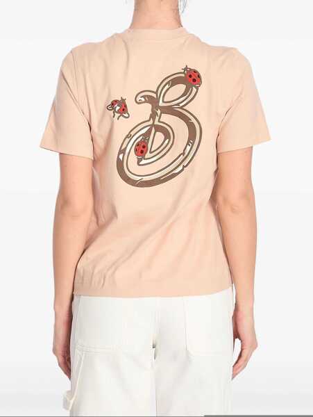 Tricouri Burberry Ladybug Logo T-Shirt BEIGE Femei (BM 16728417) 3