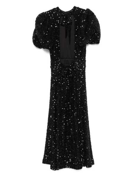 Rochii ROTATE Birger Christensen Rotate Birger Christensen Sequin Midi Dress Black Femei (BM 16728570) 2
