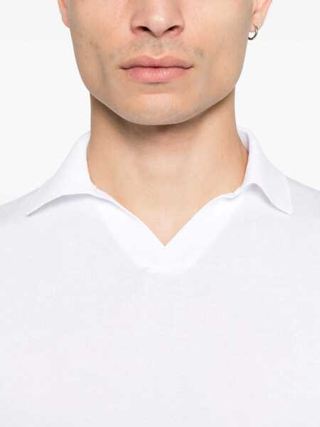 Tricouri Polo Fedeli Fedeli Polo Shirts WHITE Barbati (BM 16729224) 4