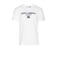 Tricouri Dolce & Gabbana T-Shirt With Dg Embroidery Barbati