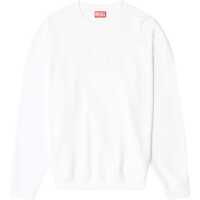 Hanorace White Cotton Sweatshirt With Raised Logo For Men Barbati