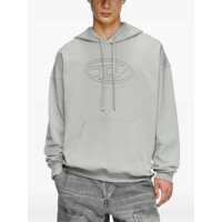 Bluze de trening Diesel pentru Barbati - Bluze de trening Diesel Mens Grey Cotton Hoodie With Kangaroo Pocket MEDIUM/GREY Barbati (BM 16730784) - B-mall.ro