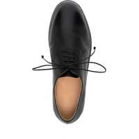 Pantofi casual pentru Barbati - Pantofi casual MARSLL Black Calf Leather Derby Shoes With Glossy Finish NERO Barbati (BM 16730883) - B-mall.ro
