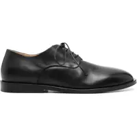 Pantofi casual Black Calf Leather Derby Shoes With Glossy Finish Barbati