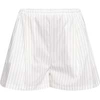 Pantaloni scurti Pleated Pinstripe Femei