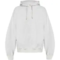 Bluze de trening Light Grey Cotton And Recycled Polyester Hoodie For Men Barbati