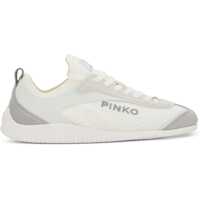Sneakers White Latte Knit Fabric Sneakers With Light Gray Details Femei