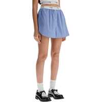 Fuste scurte Blue Striped Mini Skirt Femei