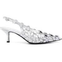 Pantofi cu toc Grid Slingback Femei