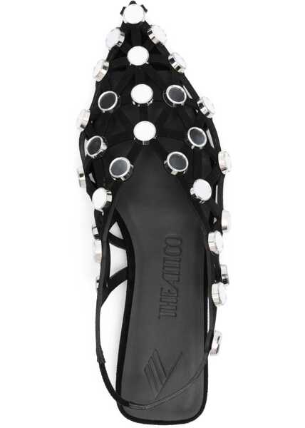 Balerini THE ATTICO Grid Ballerina BLACK Femei (BM 16732626) 4