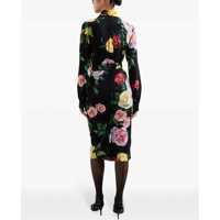 Fuste Dolce & Gabbana Dama - Fuste Dolce & Gabbana Rose and peony pattern Skirt PEONIE/ROSE F.NERO Femei (BM 16732671) - B-mall.ro