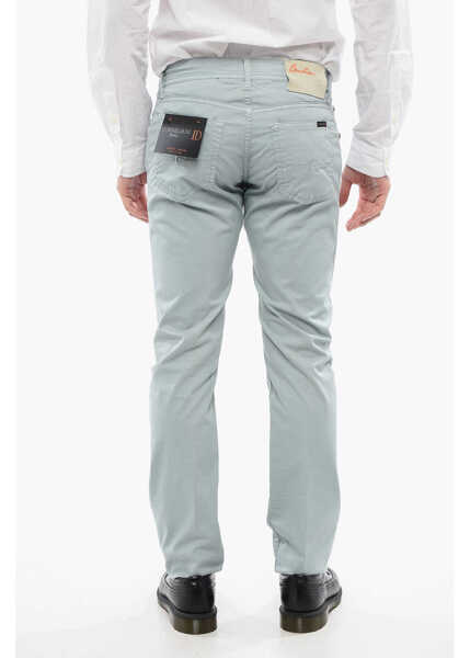 Pantaloni casual CORNELIANI Id 5-Pocketed Stretch Cotton Pants Light Blue Barbati (BM 16732695) 2