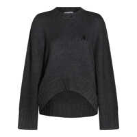 Pulovere The Attico Dark Grey Wool Knitwear Femei