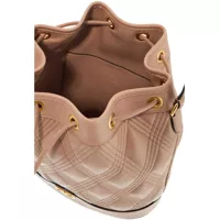 Genti Valentino Garavani Dama - Genti tip postas Valentino Garavani Quilted Pink Leather Bucket Crossbody Bag With Golden Details ROSE CANNELLE Femei (BM 16733715) - B-mall.ro