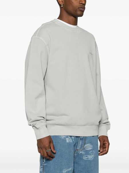 Pulovere Carhartt Carhartt Wip Duster Script Cotton Sweatshirt GREY Barbati (BM 16734453) 3