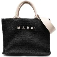 Genti de mana Raffia Effect Fabric Small Tote Bag Femei