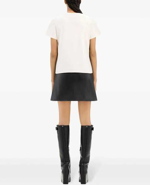 Tricouri COURRGES Cotton T-Shirt WHITE Femei (BM 16735311) 3