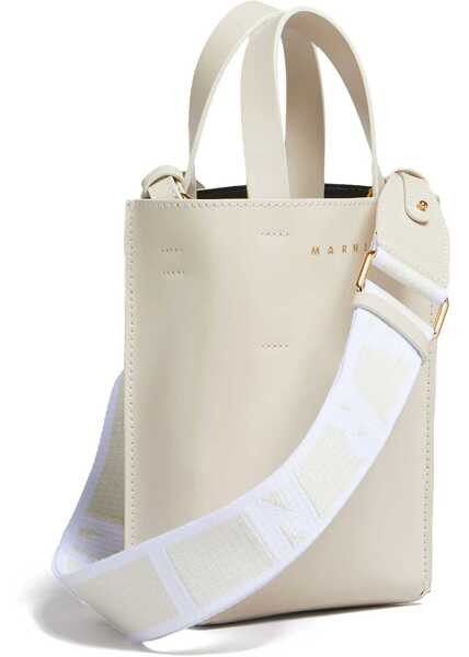 Genti tip postas Marni Dwarf Museum Bag IVORY Femei (BM 16736049) 4