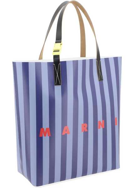 Genti de mana Marni Tribeca Shopping Bag AZURE Barbati (BM 16736061) 3
