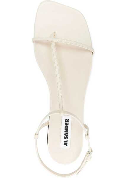 Sandale Jil Sander Leather Sandal IVORY Femei (BM 16736136) 4