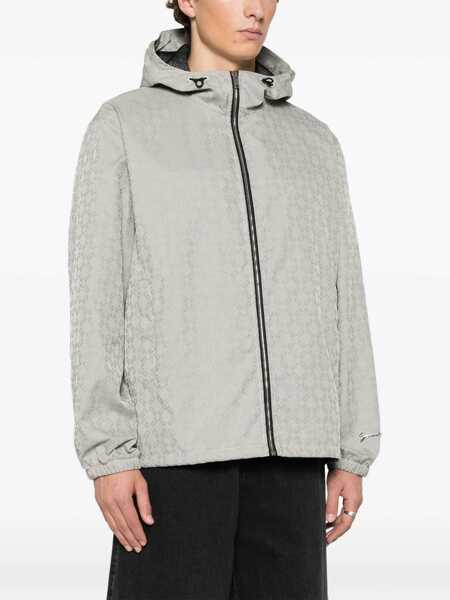 Jachete Givenchy Monogram 72 Jacquard Anorak GREY Barbati (BM 16736253) 3