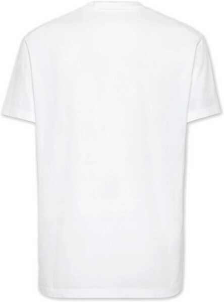 Tricouri DSQUARED2 Cool Fit Velvet Logo T-Shirt WHITE Barbati (BM 16736292) 2
