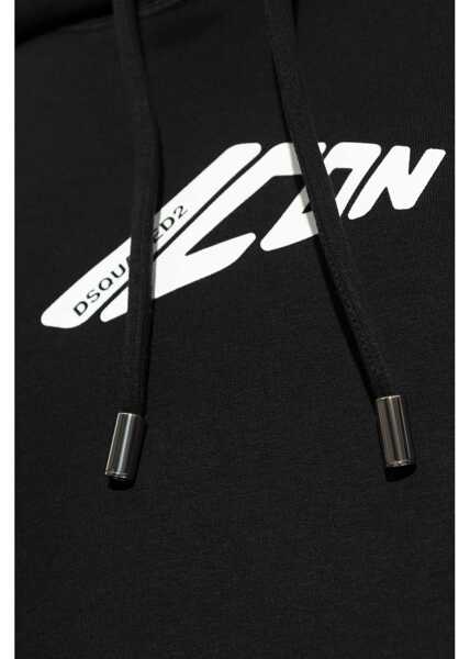 Bluze de trening DSQUARED2 Sweatshirt With Logo Print BLACK Barbati (BM 16736334) 5