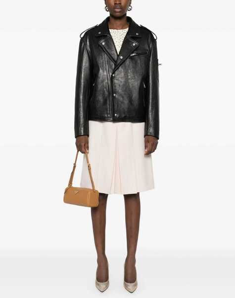Geci de piele Prada Biker leather Jacket NERO Femei (BM 16736724) 2