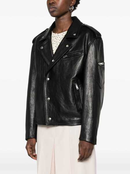Geci de piele Prada Biker leather Jacket NERO Femei (BM 16736724) 3