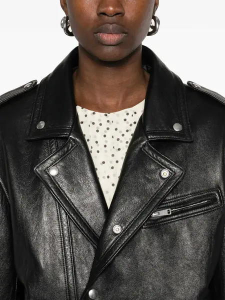 Geci de piele Prada Biker leather Jacket NERO Femei (BM 16736724) 5